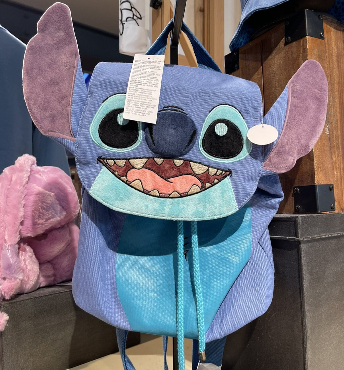 Disney parks Lilo & Stitch Disney Fabric Backpack — New, Dimensions 11.5×6×18\