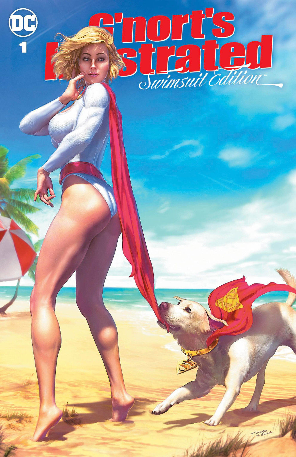 G\'NORT\'S ILLUSTRATED SWIMSUIT EDITION #1 (TIAGO DA SILVA EXCLUSIVE POWER GIRL)