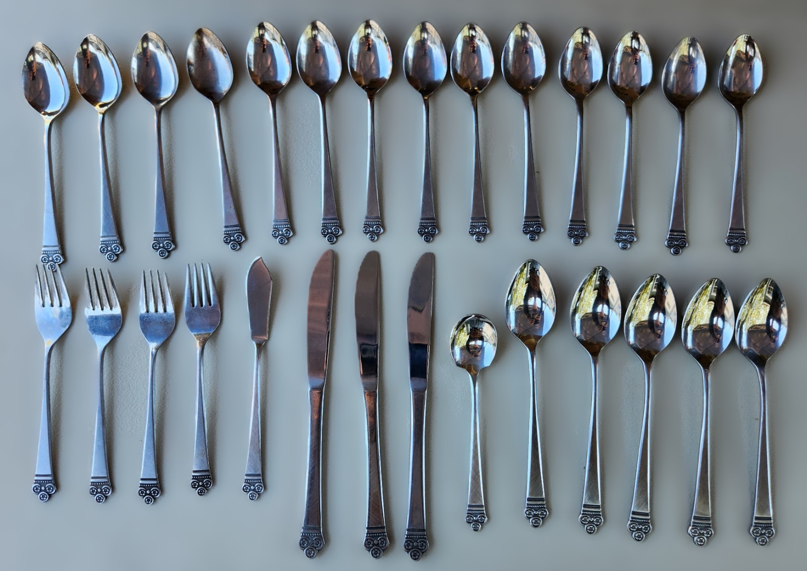 29-Piece Vintage Mid-Century National Stainless 
