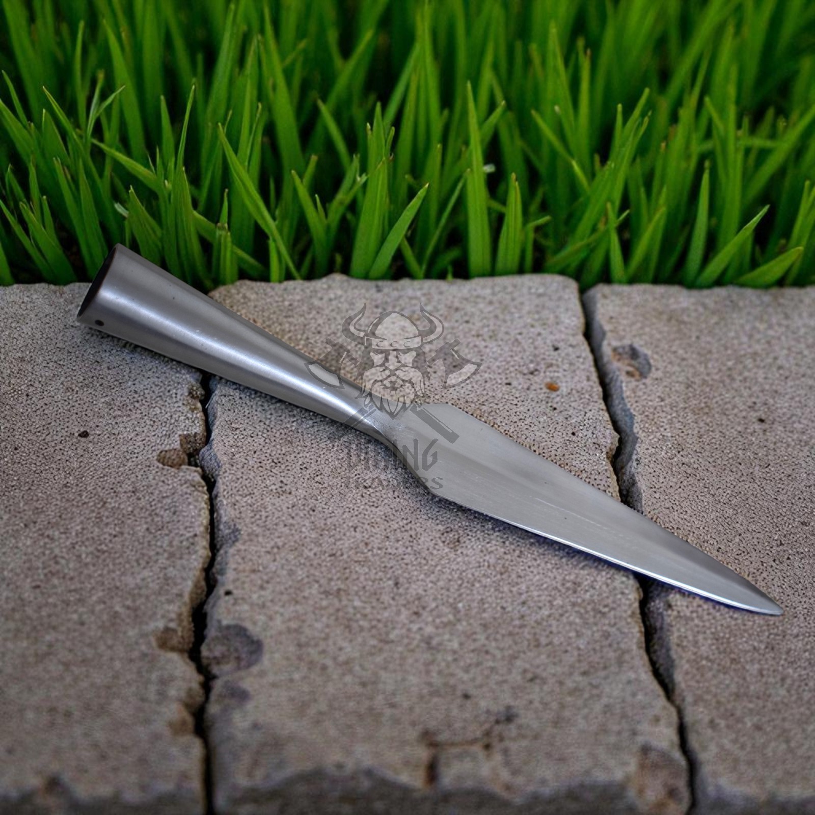 Hand-Forged Viking Spearhead Carbon Steel Medieval Replica Norse Throwing