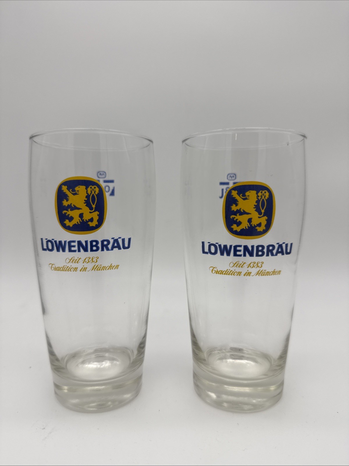 Set Of Two Lowenbrau Beer Glasses 0.3L Set Of Two Lowenbrau Beer Glasses 0.3L