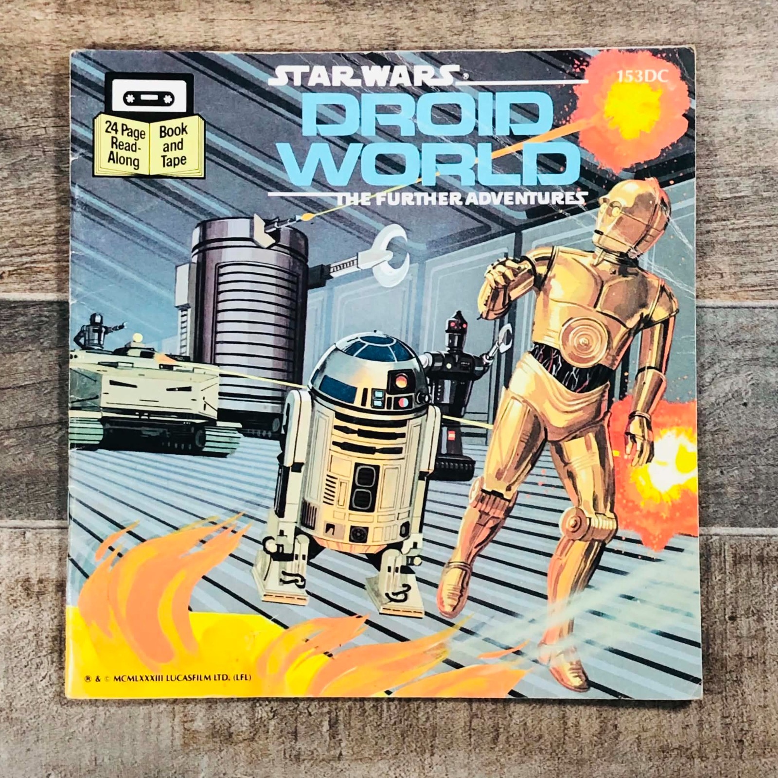 VTG 1983 Star Wars Droid World Further Adventures Read Along Book 153DC NO TAPE
