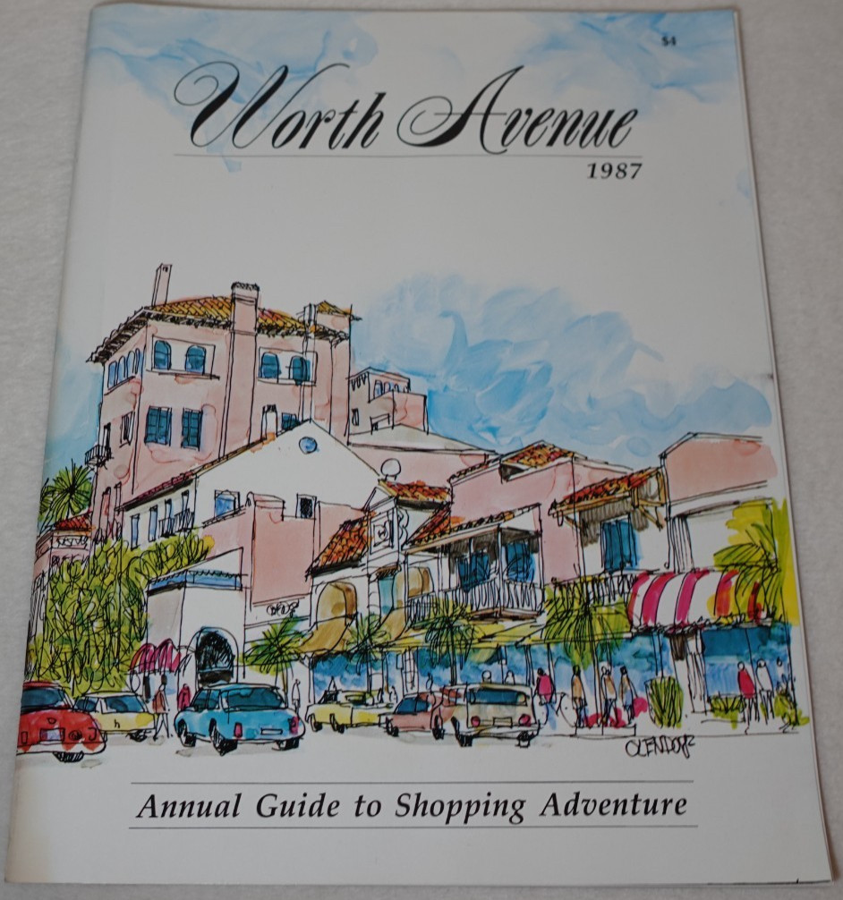 Worth Avenue 1987 Palm Beach Luxury Annual Guide Shopping Adventure Publication