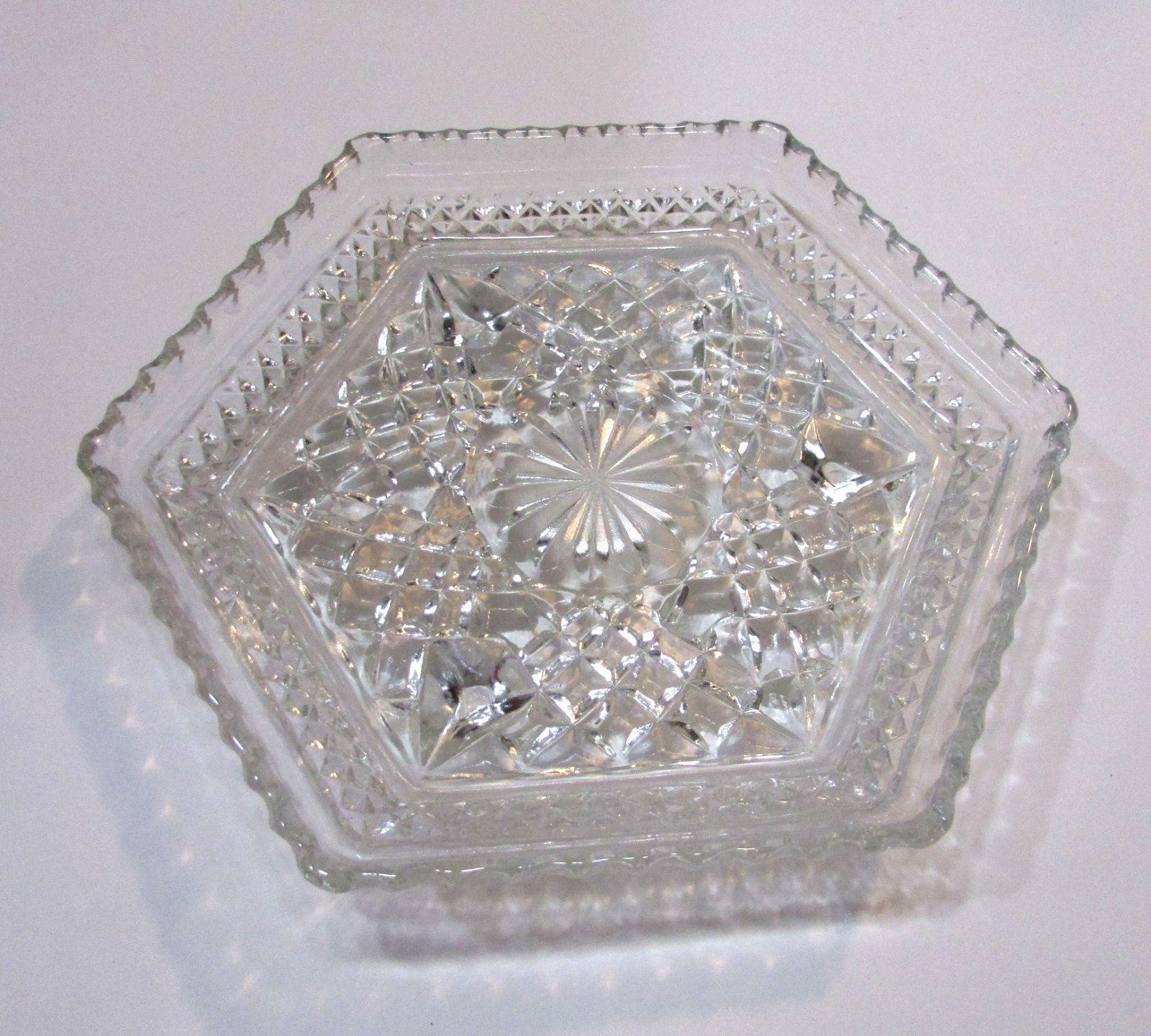 Old 1960s Wexford Clear Pattern Glass Vintage 7