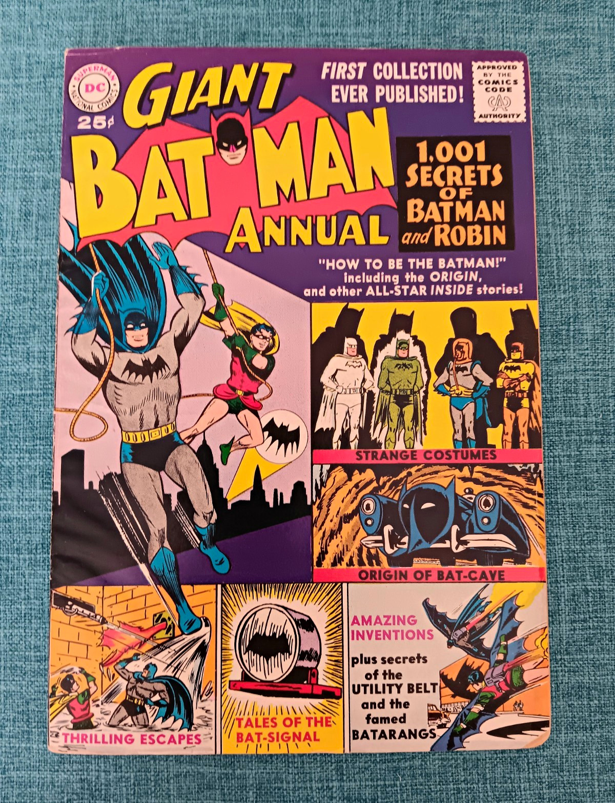 Giant Batman Annual #1 1961 Batman & Robin Origin, 1,001 Secrets, Fine, Rare Giant Batman Annual #1 1961 Batman & Robin Origin, 1,001 Secrets, Fine, Rare