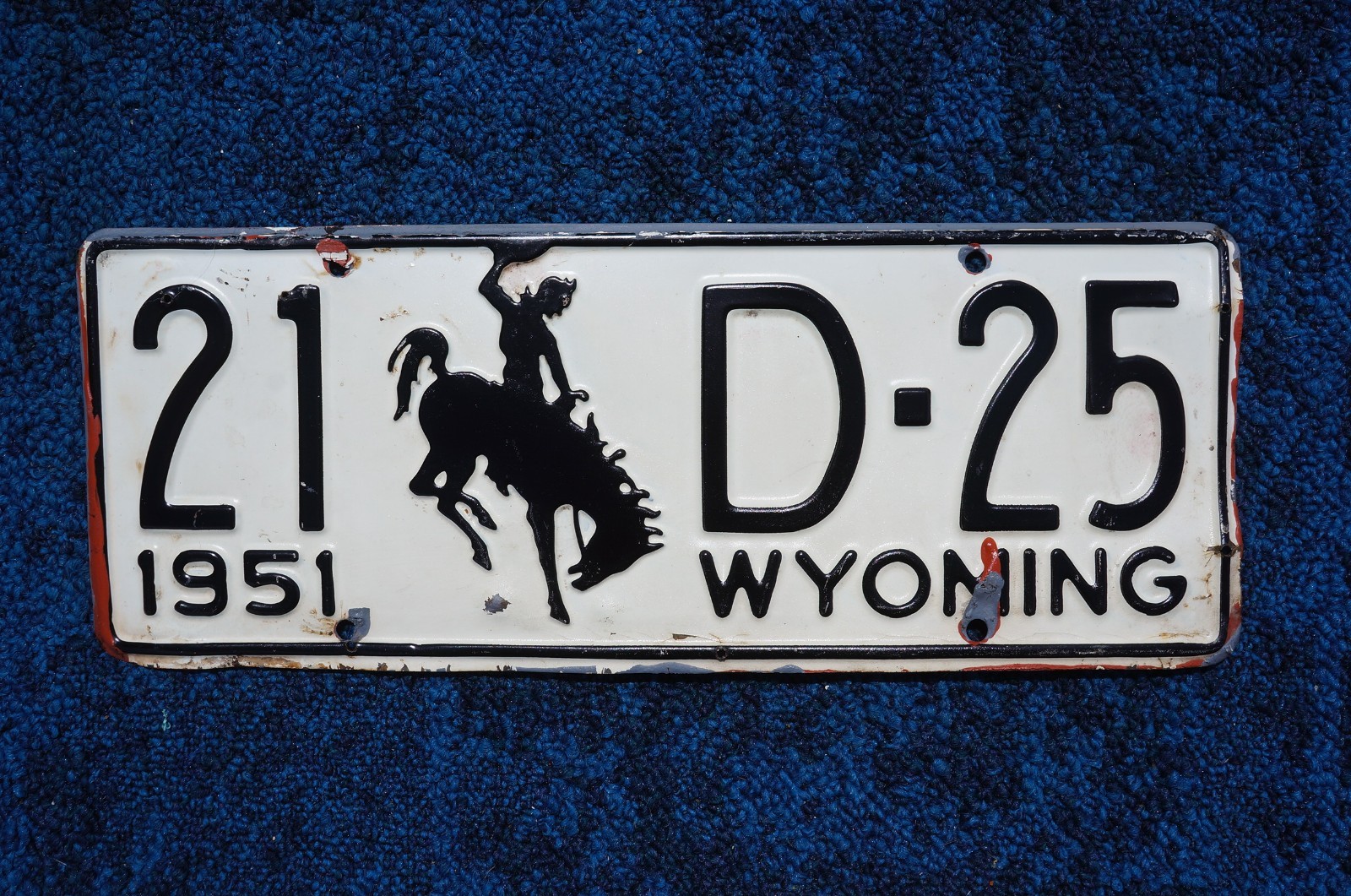 1951 Wyoming DEALER License Plate 1951 Wyoming DEALER License Plate