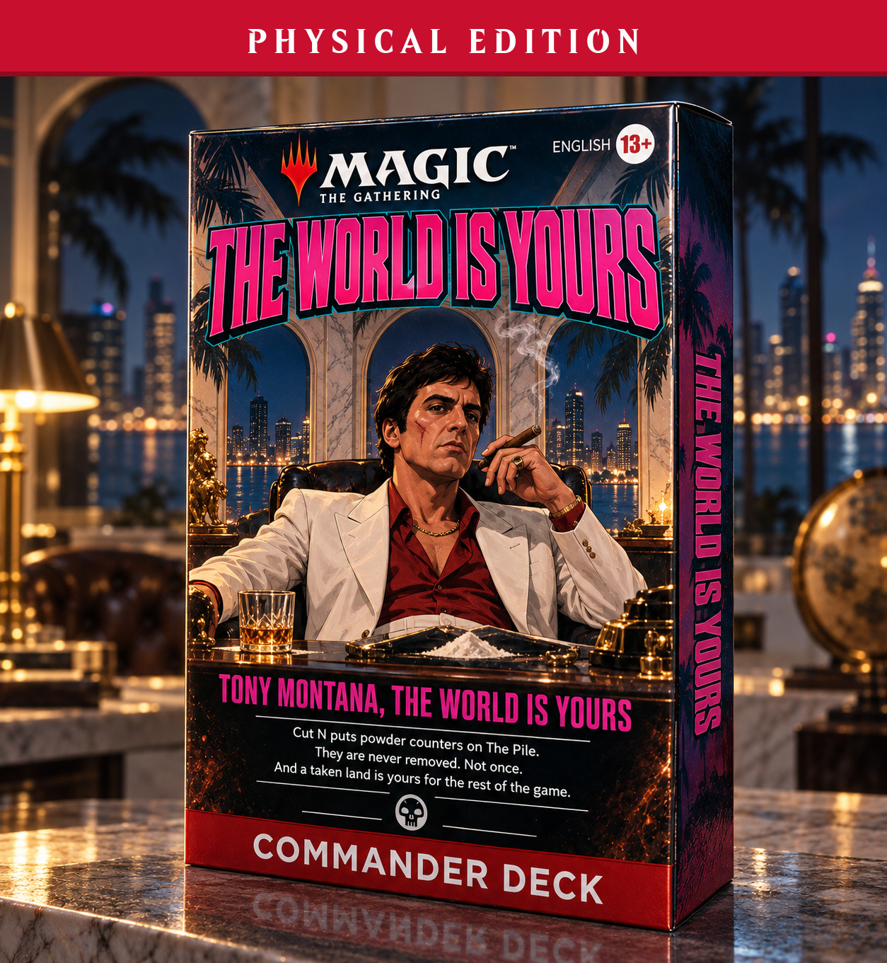 Scarface - Tony Montana, PRINTED 100 Card Commander Deck, MTG EDH Scarface - Tony Montana, PRINTED 100 Card Commander Deck, MTG EDH