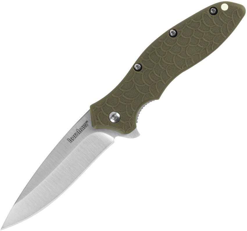 Kershaw Oso Sweet Linerlock A/O Olive GRN Handle Folding Knife KS1830OL