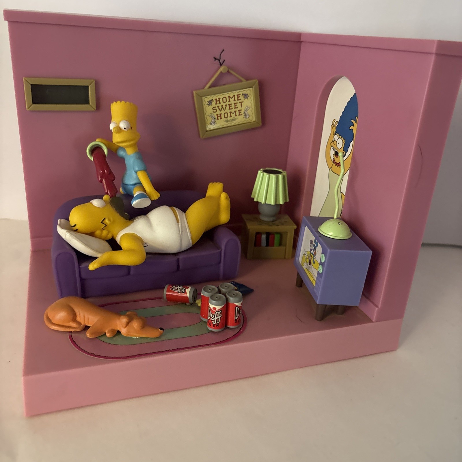 Vintage The Simpsons Bart Homer Talking Alarm Clock AM/FM radio Wesco 1997 Vintage The Simpsons Bart Homer Talking Alarm Clock AM/FM radio Wesco 1997