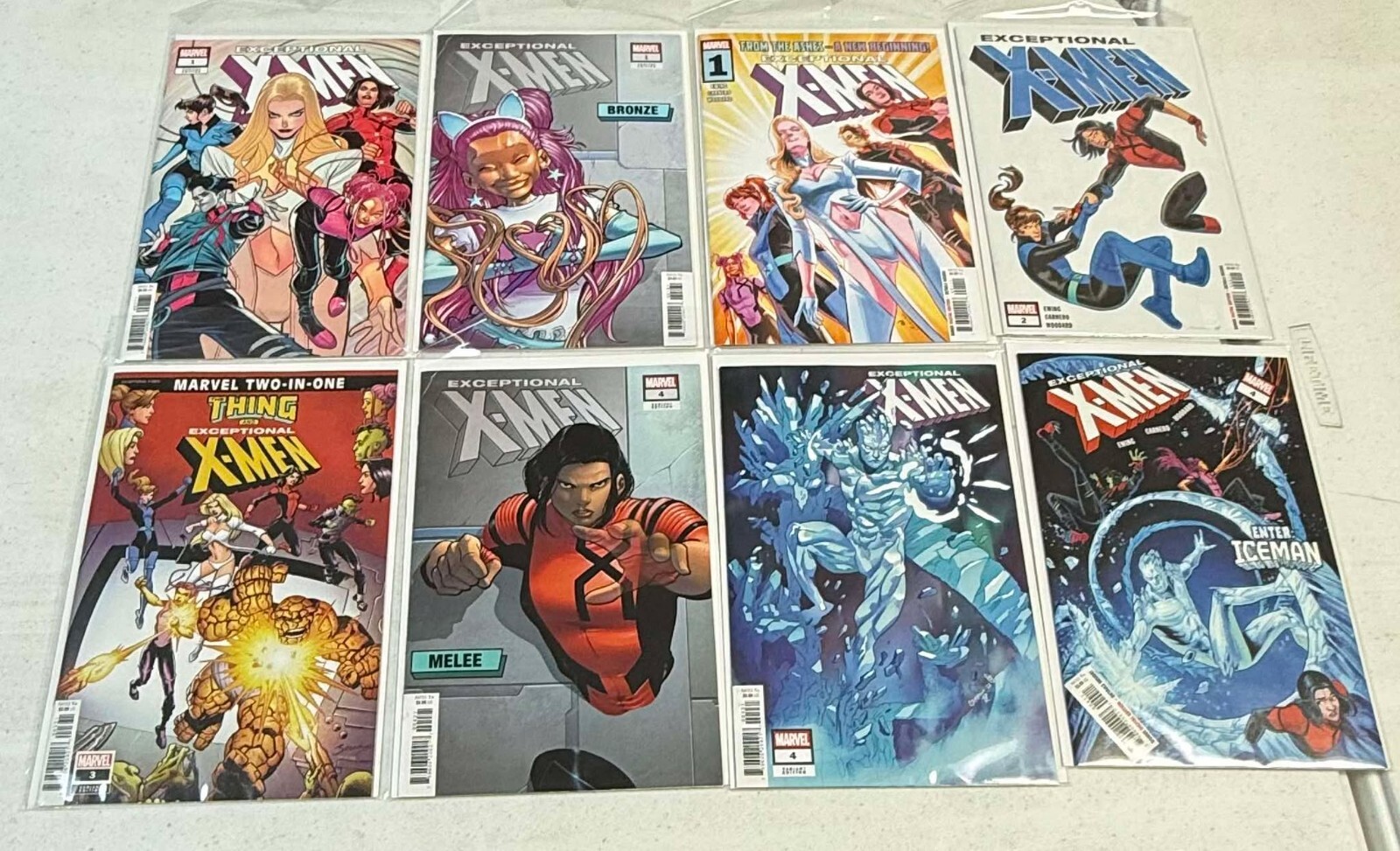 EXCEPTIONAL X-MEN #1-4 LOT OF 8 MARVEL COMICS 2024 NICE STARTER LOT OR ADD-ON