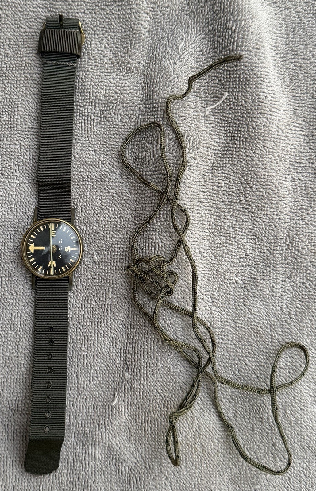 Vtg Vietnam War Era US Military Wrist Compass W.C.C. Waltham AMAZING CONDITION