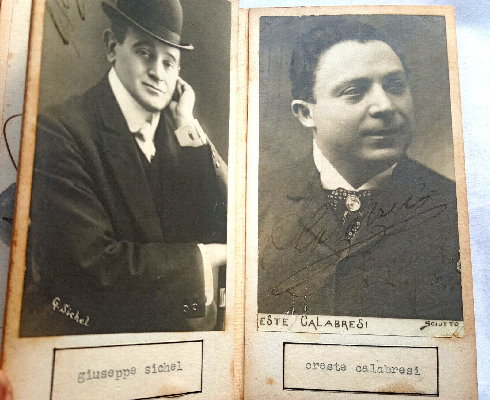 Rare Collection: 20 Signed Photos of Classic Italian Comedy Actors