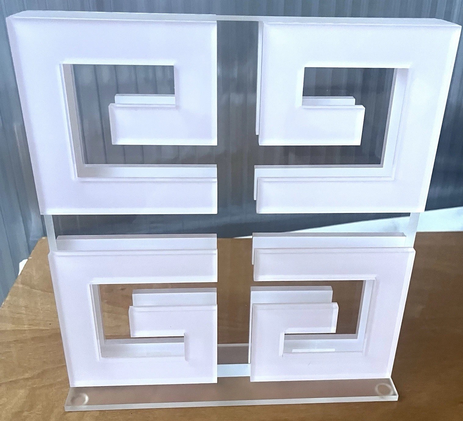 Givenchy Jumbo Pink & Clear Large Acrylic Countertop Display 4G Shelf Store Logo