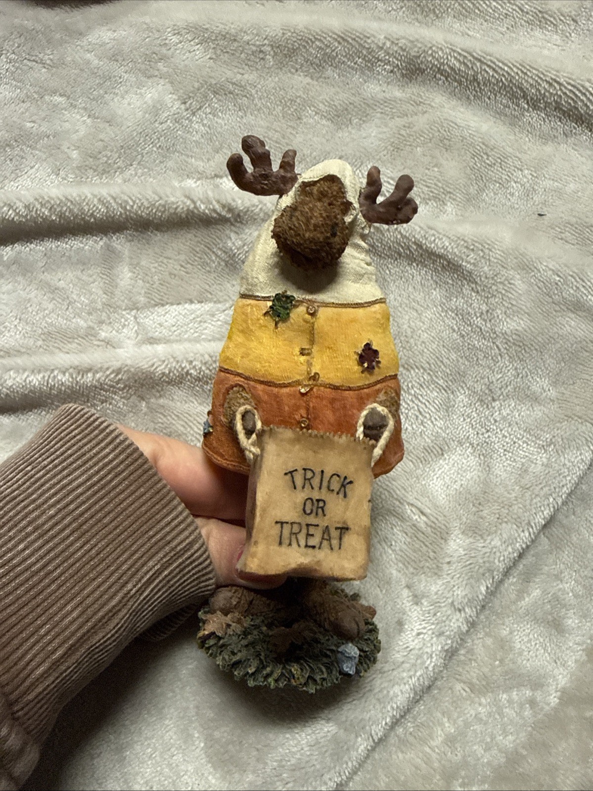 Boyds Bears Moose Troop Mortimer Candy Corn Halloween Figurine 36914 2004