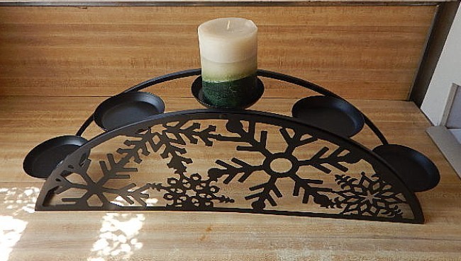 Partylite Hearth Side Couture  Candle Holder 3 Interchangeable Magnetic Panels