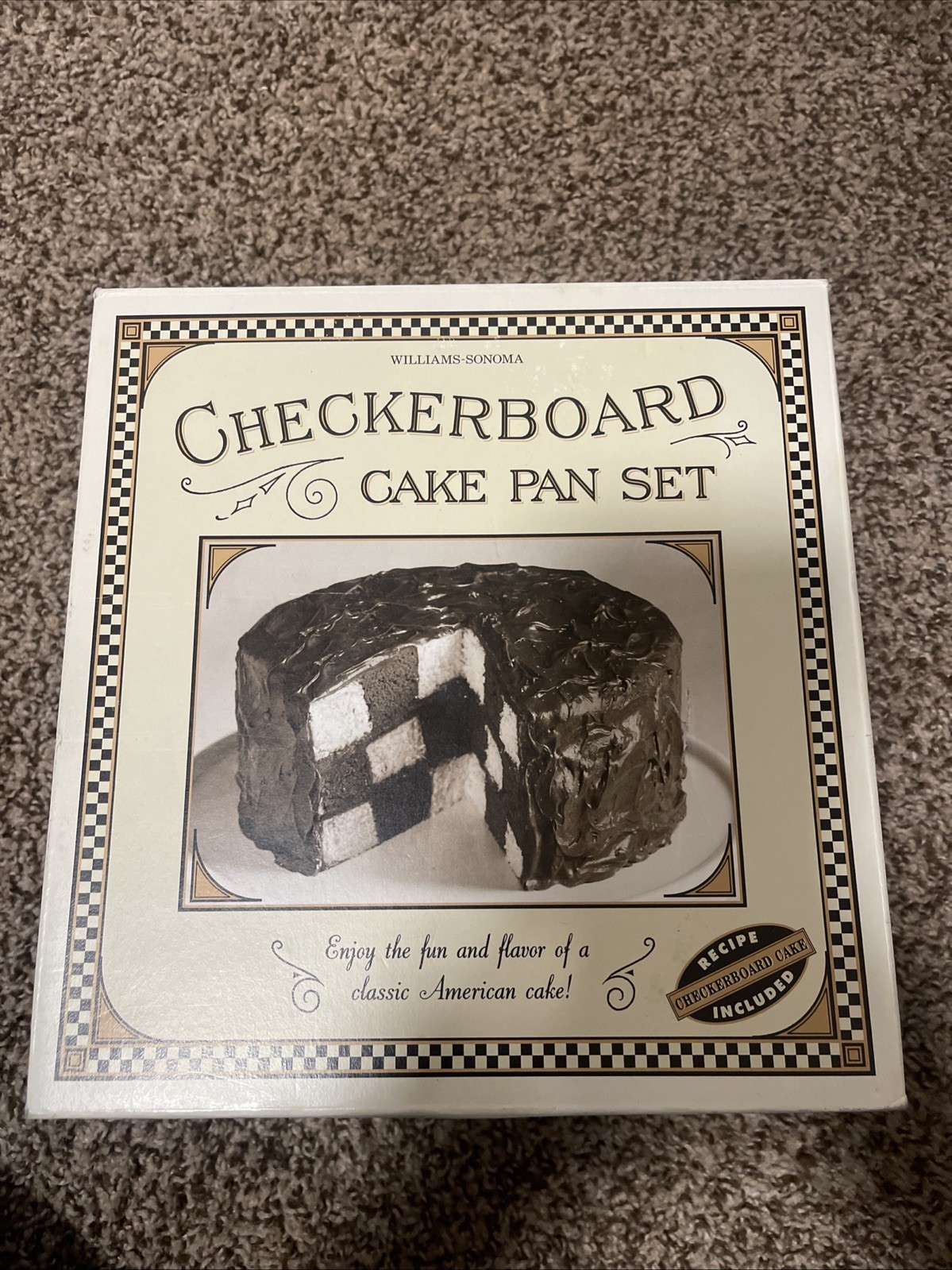 Williams and Sonoma Checkerboard Cake Pans Set of Three Baking Pans/Cake Leveler Williams and Sonoma Checkerboard Cake Pans Set of Three Baking Pans/Cake Leveler