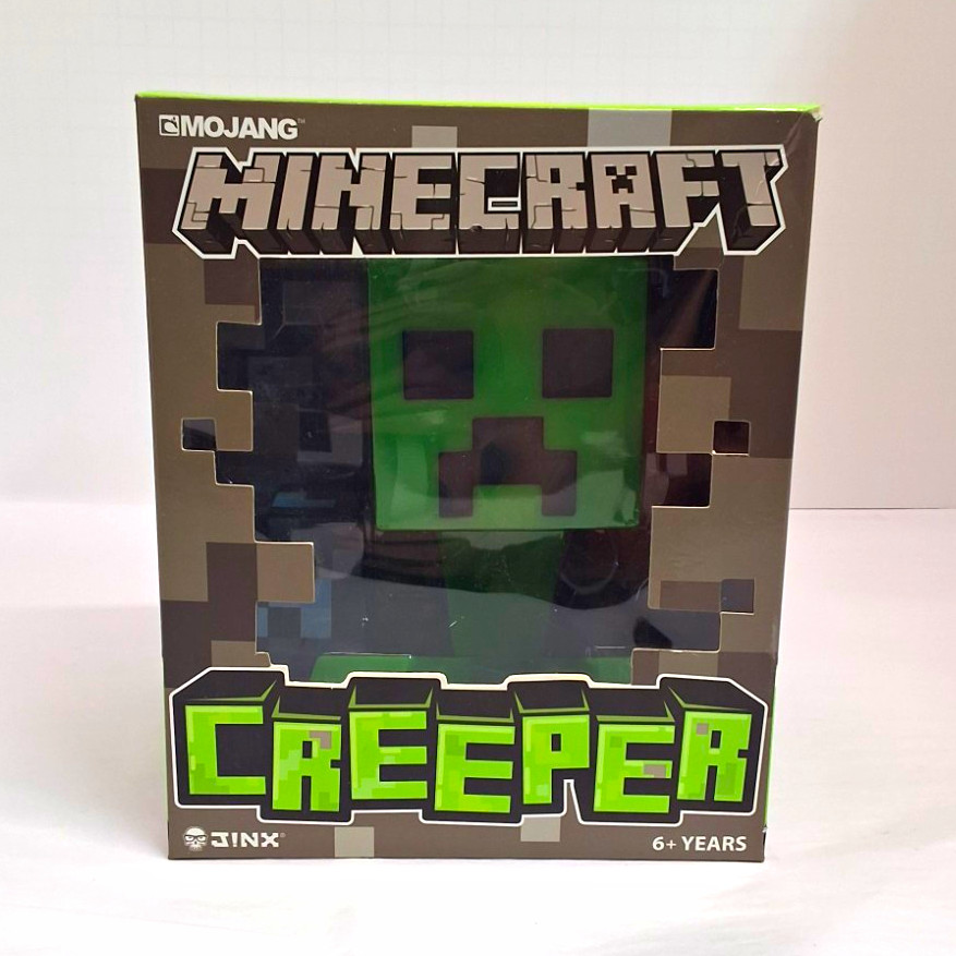 JINX Minecraft Creeper Plastic Figure Boxed Collectible, Green/Black/Brown 6+