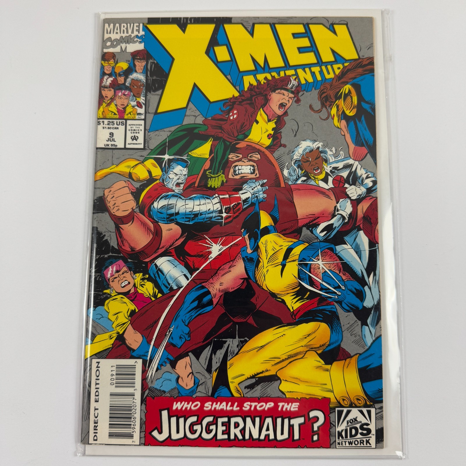 Marvel Comics X-Men Adventures #9 Who Shall Stop the Juggernaut? 1993 Jubilee XX Marvel Comics X-Men Adventures #9 Who Shall Stop the Juggernaut? 1993 Jubilee XX