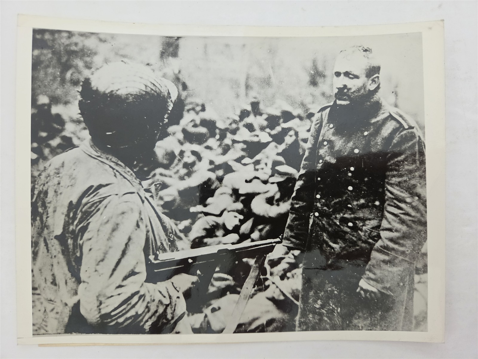 1944 antique WWII PHOTO HURTGEN FOREST GERMAN POW T/5 JOSEPH VOEHL brooklyn ny
