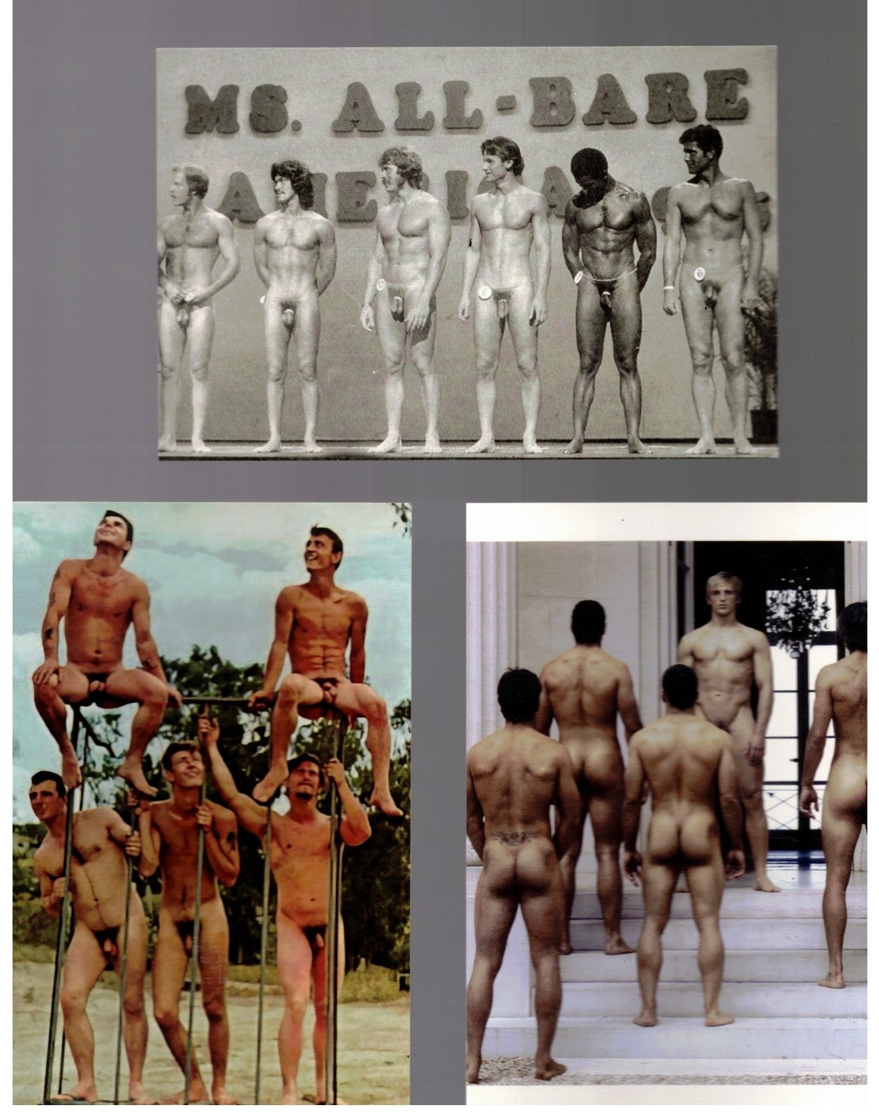 Lot / POSTCARD Prints / 3 items / Groups of Men / 1 / As is Lot / POSTCARD Prints / 3 items / Groups of Men / 1 / As is