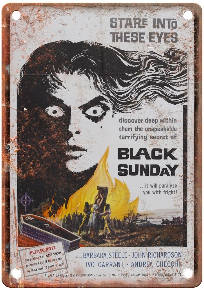 Black Sunday Vintage Movie Poster Old Retro Look Metal Sign MP533 Black Sunday Vintage Movie Poster Old Retro Look Metal Sign MP533