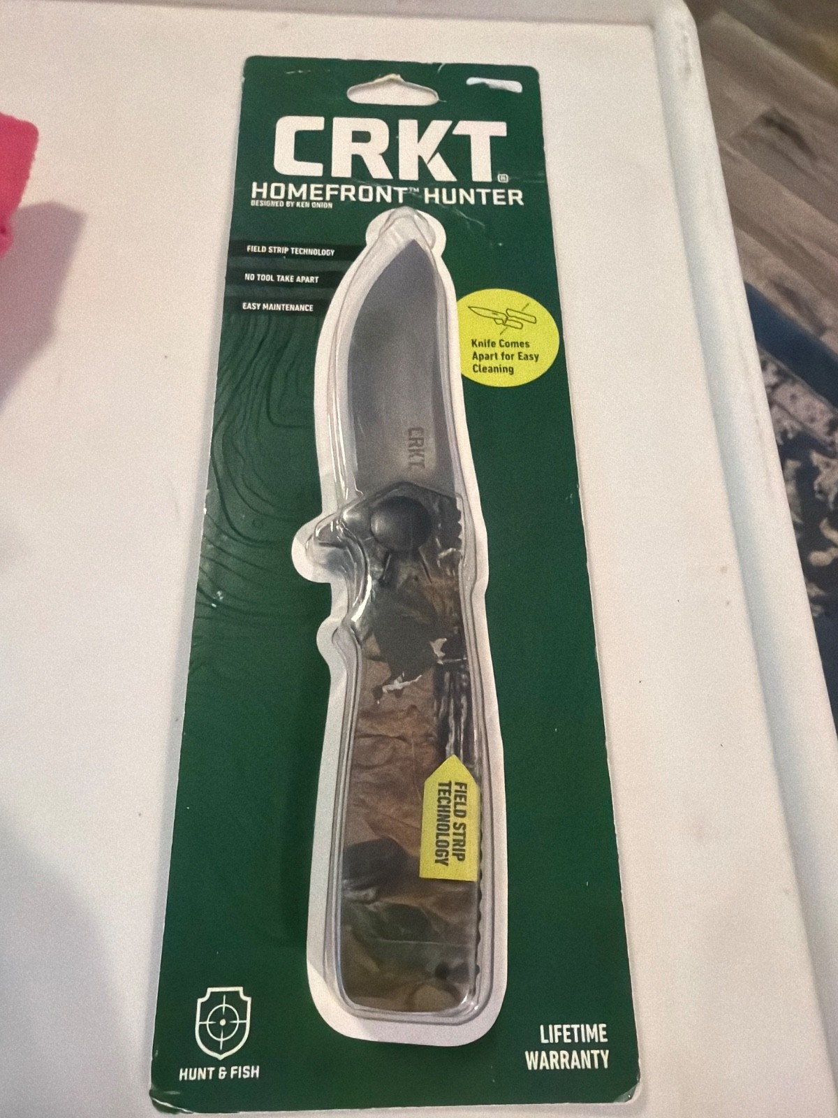 CRKT Homefront Hunter Pocket Knife Ken Onion Camo BRAND NEW
