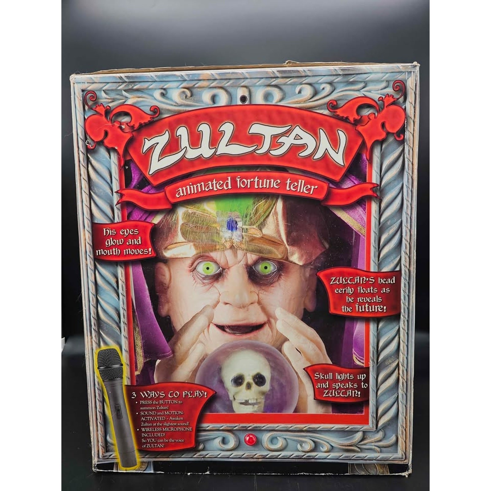 RARE 2005 Gemmy Zultan Animated Fortune Teller Halloween Prop – Original Box