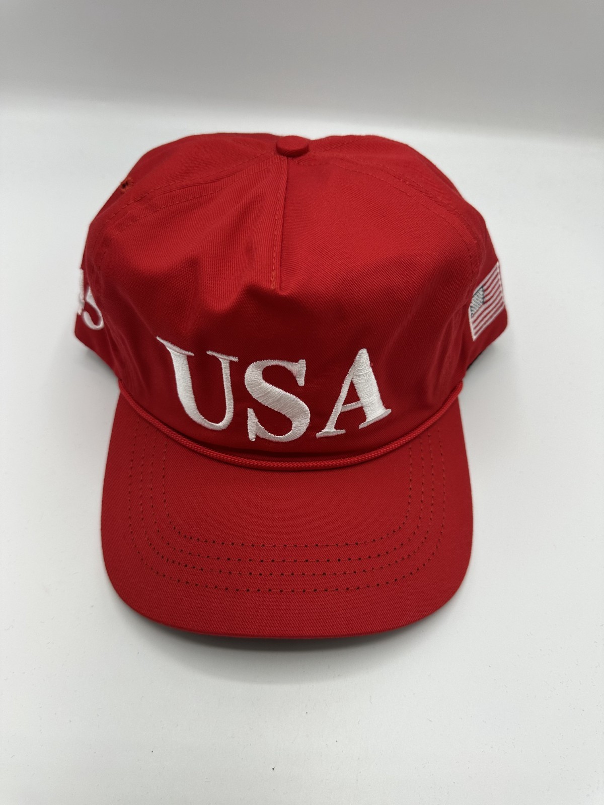 OFFICIAL Cali-Fame USA 45 MAGA Trump Red Made In America Trucker Hat One Size