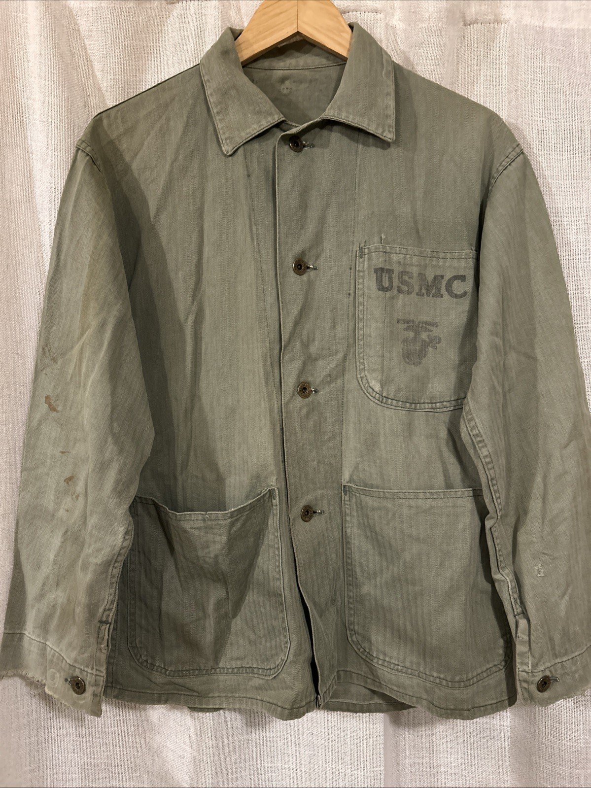 WWll USMC P41 Utility Jacket Vintage 40’s Used See Pics For Quality WWll USMC P41 Utility Jacket Vintage 40’s Used See Pics For Quality