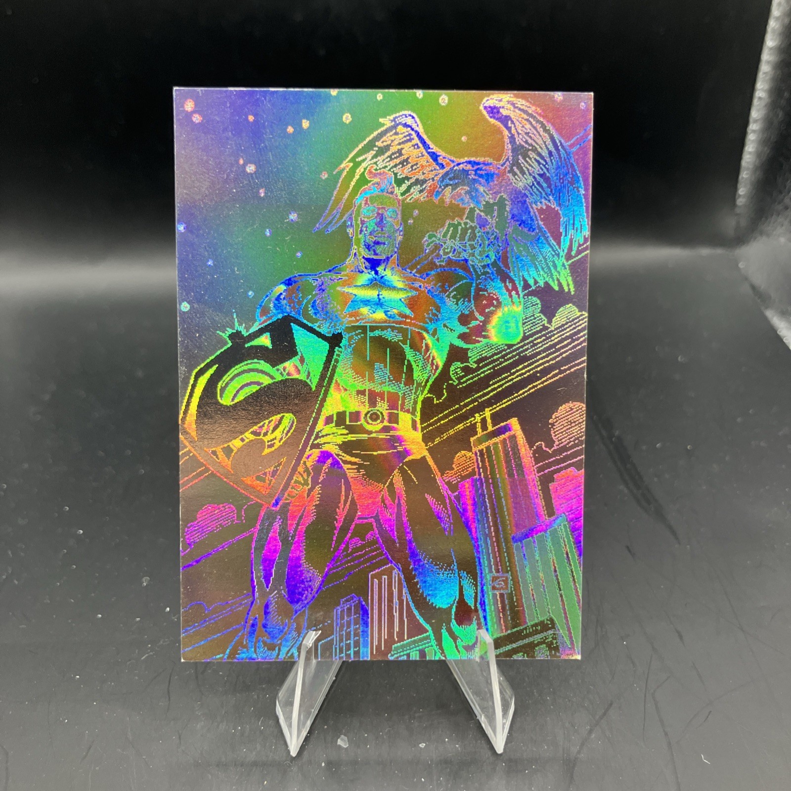 Fleer Skybox Amalgam Super-Solider Holopix #5 1996