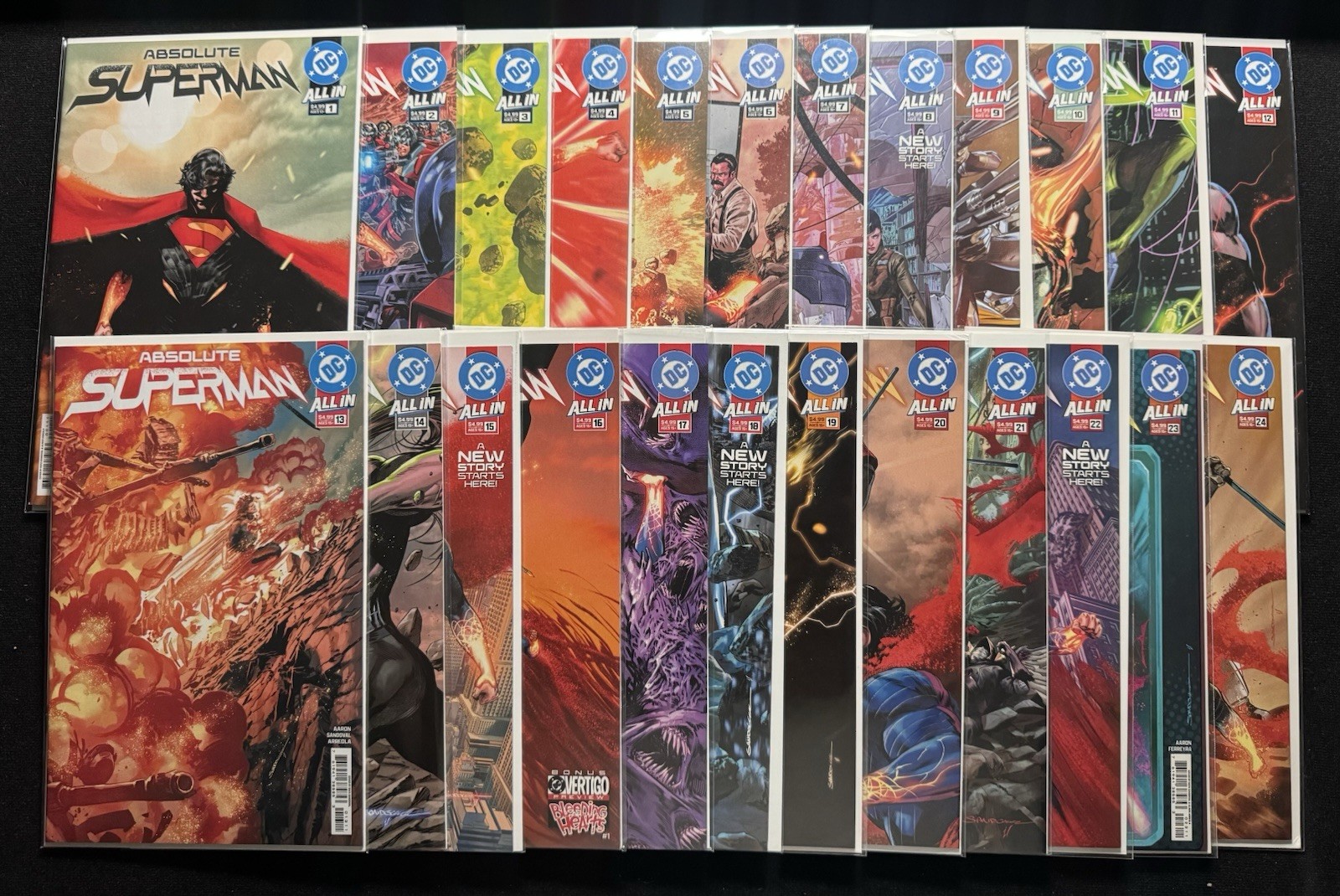 Absolute Superman 1-24 Complete Full Run ALL 1st Print Main Cover A Set NM
