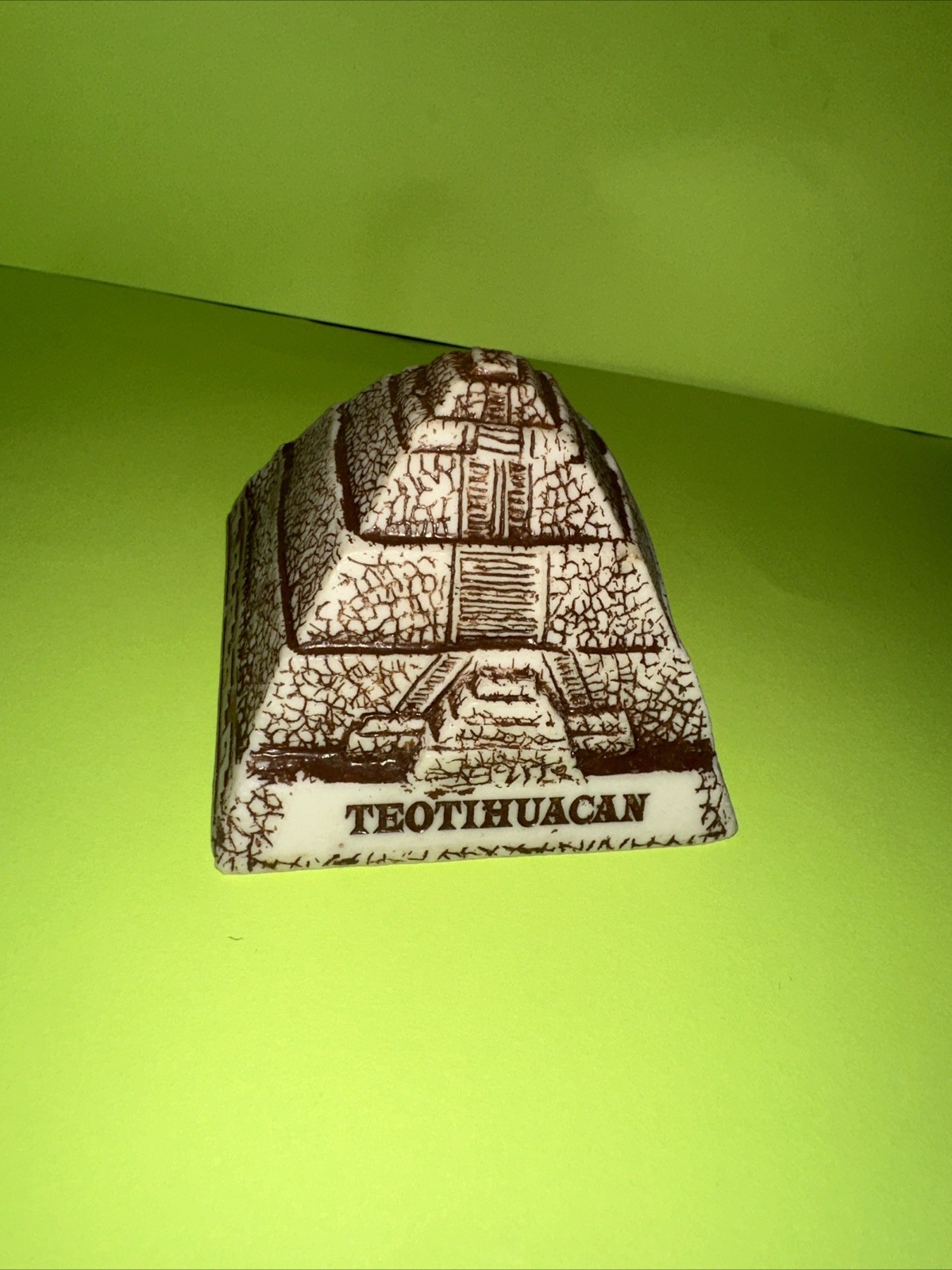 Aztec Teotihuacan Pyramid Resin Art Replica Cancun Mexico Handcrafted Souvenir Aztec Teotihuacan Pyramid Resin Art Replica Cancun Mexico Handcrafted Souvenir
