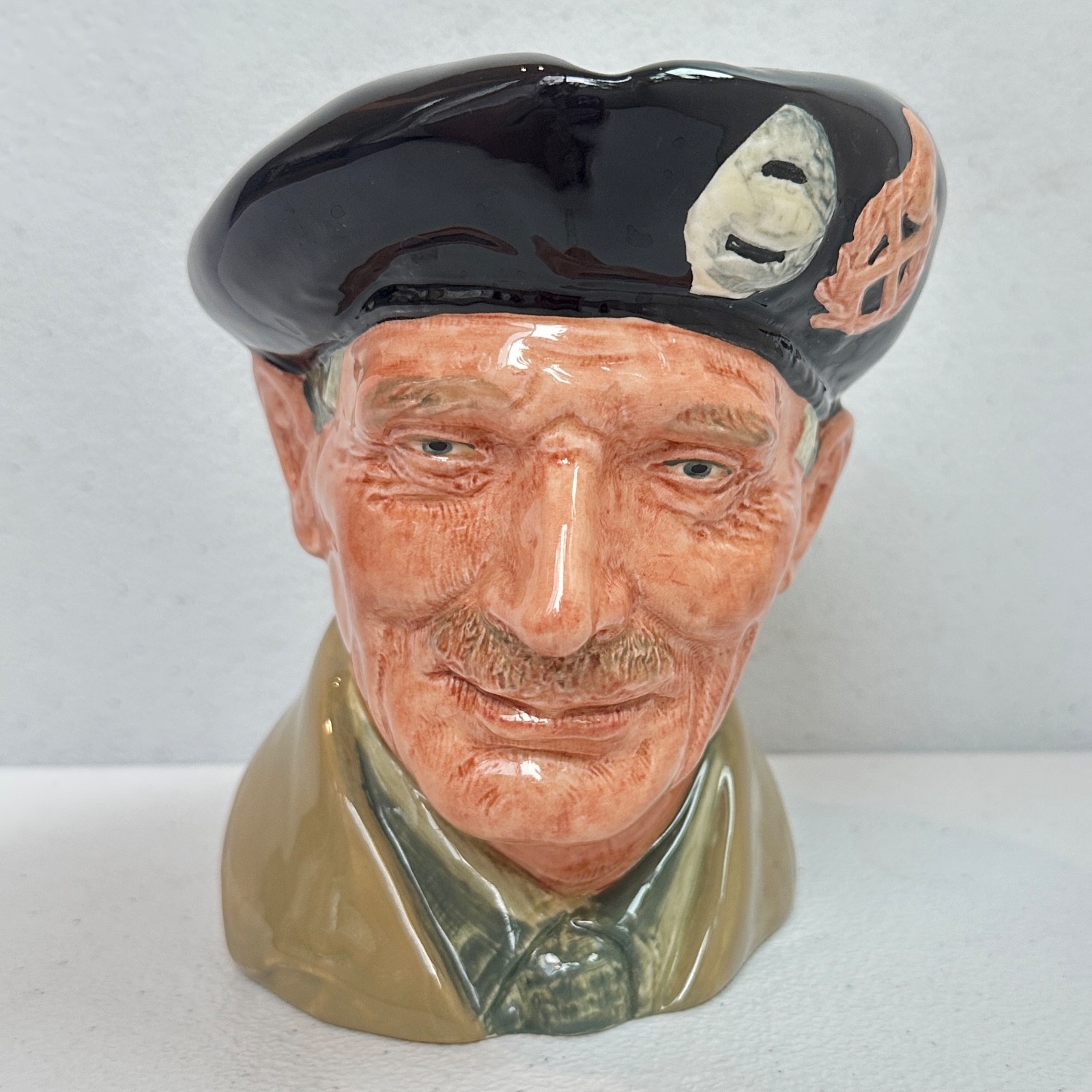Royal Doulton Montgomery Large Character Jug D6385 WWII Field Marshal Vintage Royal Doulton Montgomery Large Character Jug D6385 WWII Field Marshal Vintage