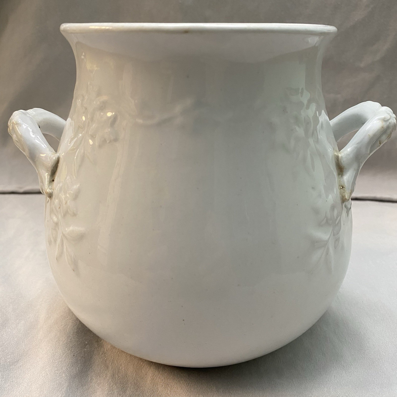 Antique J.W. PANKHURST HANLEY England Ironstone Storage Crock, No Lid c. 1850 Antique J.W. PANKHURST HANLEY England Ironstone Storage Crock, No Lid c. 1850