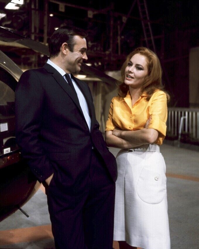You Only Live Twice Sean Connery Karin Dor Sharing Joke On Set Candid 8x10 photo You Only Live Twice Sean Connery Karin Dor Sharing Joke On Set Candid 8x10 photo