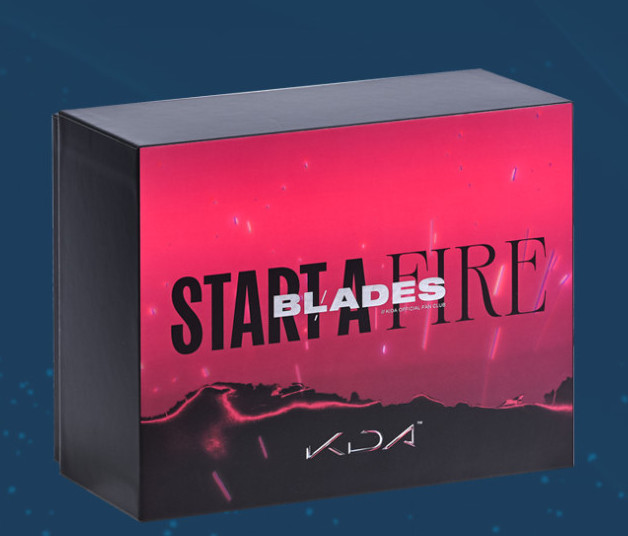 League of Legends K/DA BLADES Official Fan Kit Box Set Photocards Pins Merch League of Legends K/DA BLADES Official Fan Kit Box Set Photocards Pins Merch