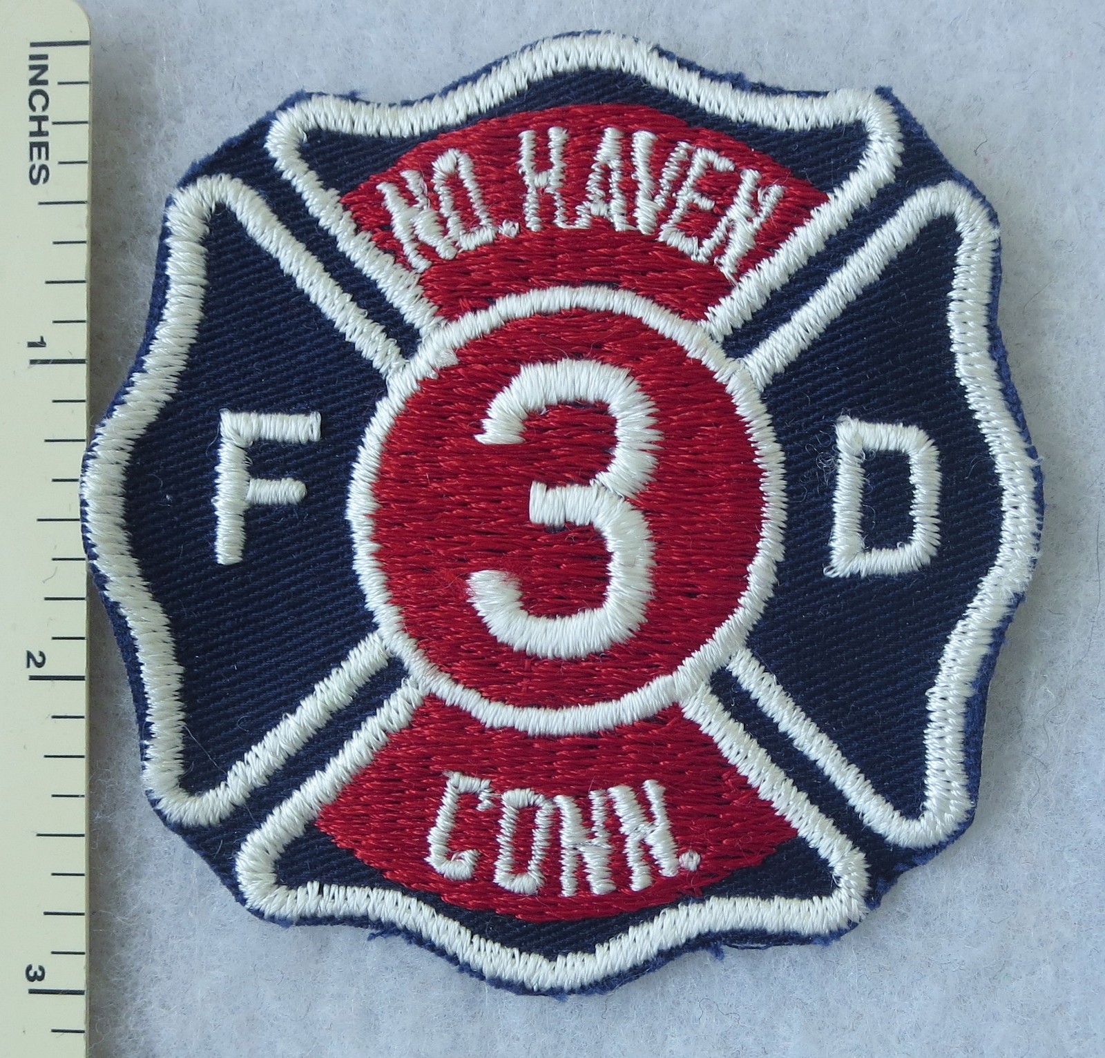 NORTH HAVEN CONNECTICUT FIRE DEPARTMENT PATCH Vintage ORIGINAL