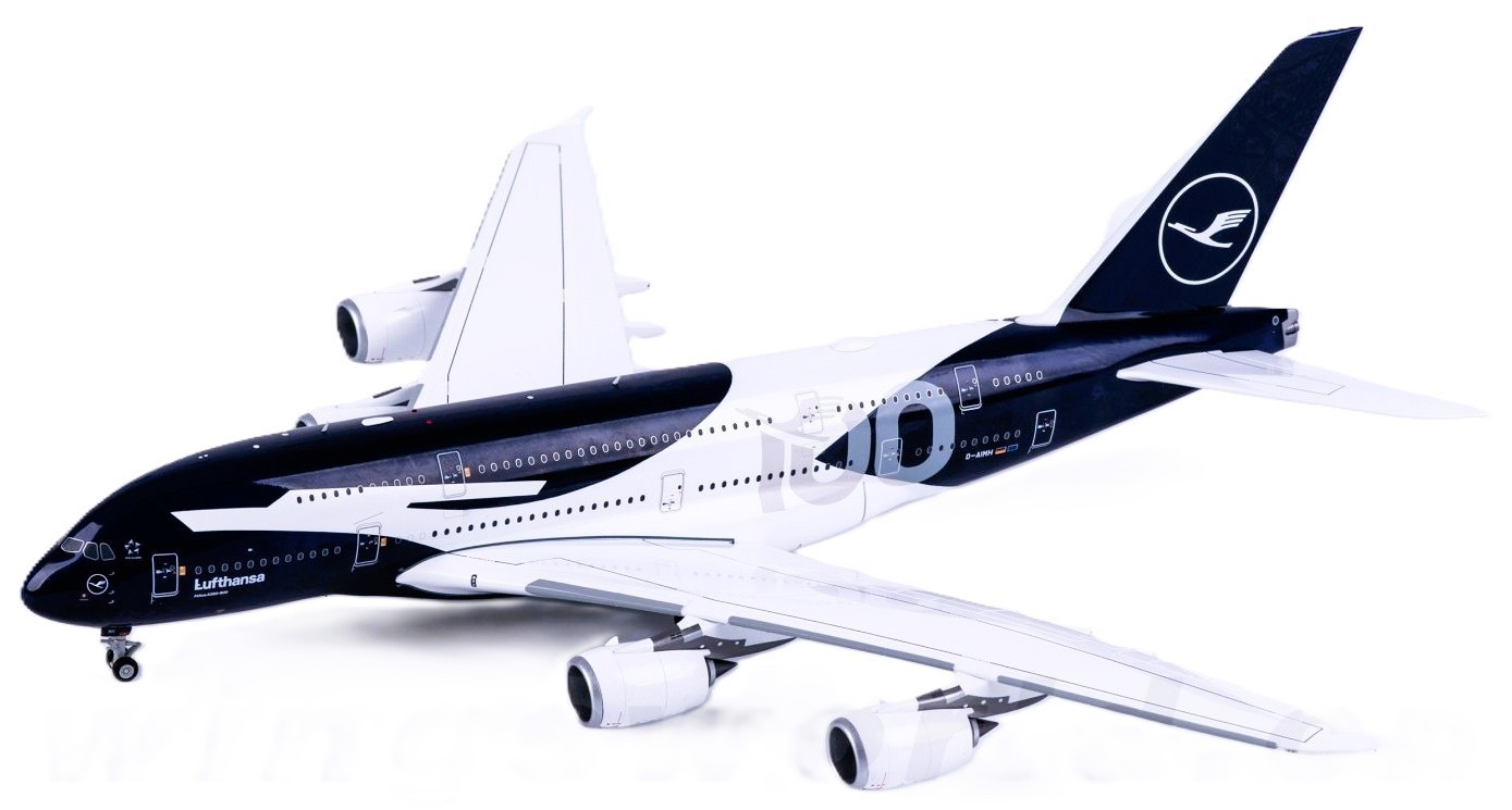SQ Wings L2350 Lufthansa Airbus A380-800 100 Years D-AIMH Diecast 1/200 Model