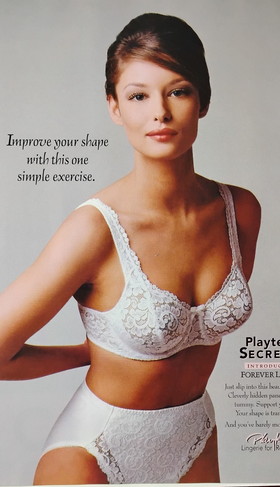 Vintage Lacy Lingerie Bra Photo Ad Clipping Vintage Lacy Lingerie Bra Photo Ad Clipping