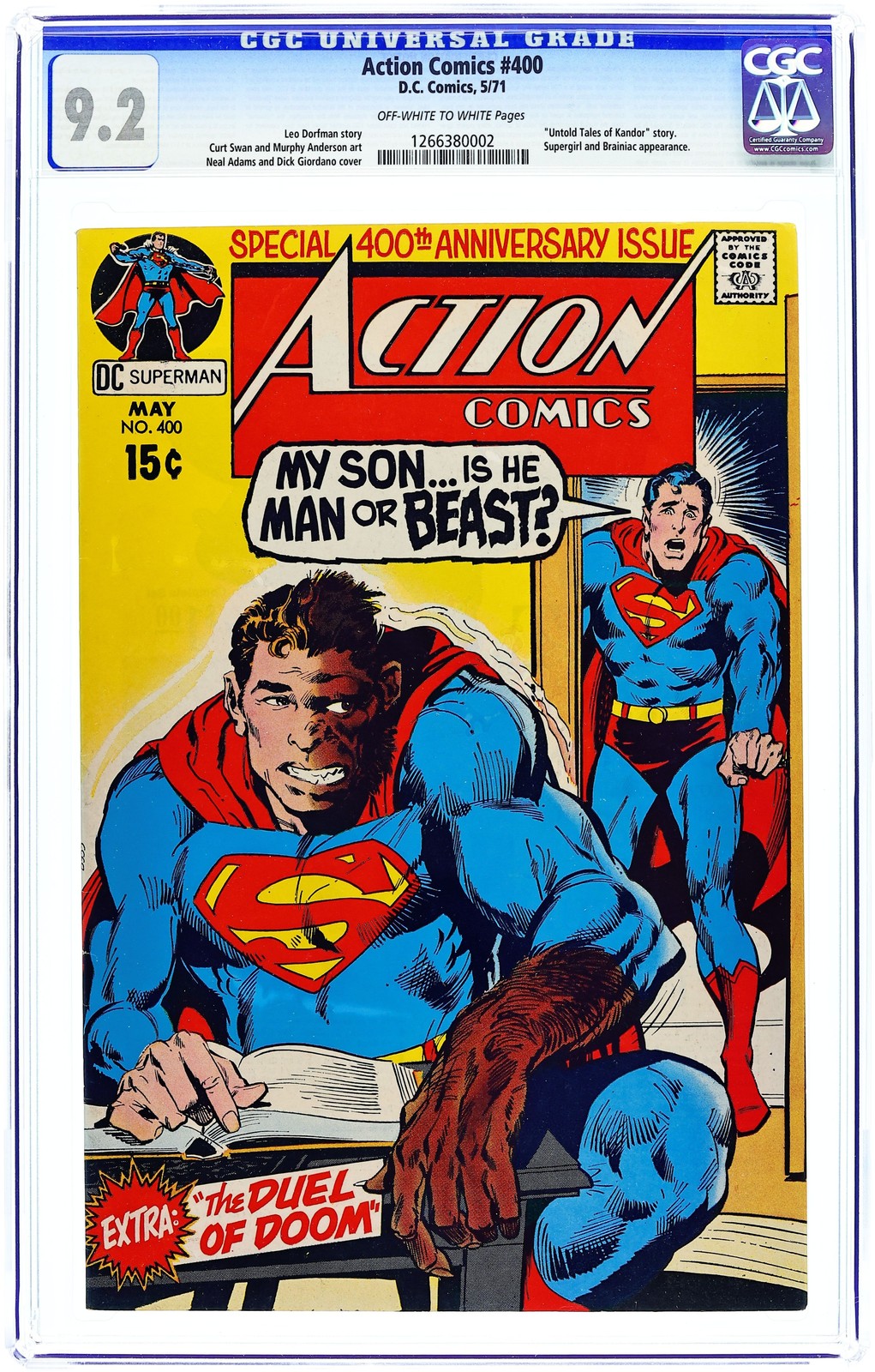 Action Comics #400 CGC 9.2 1971 1266380002