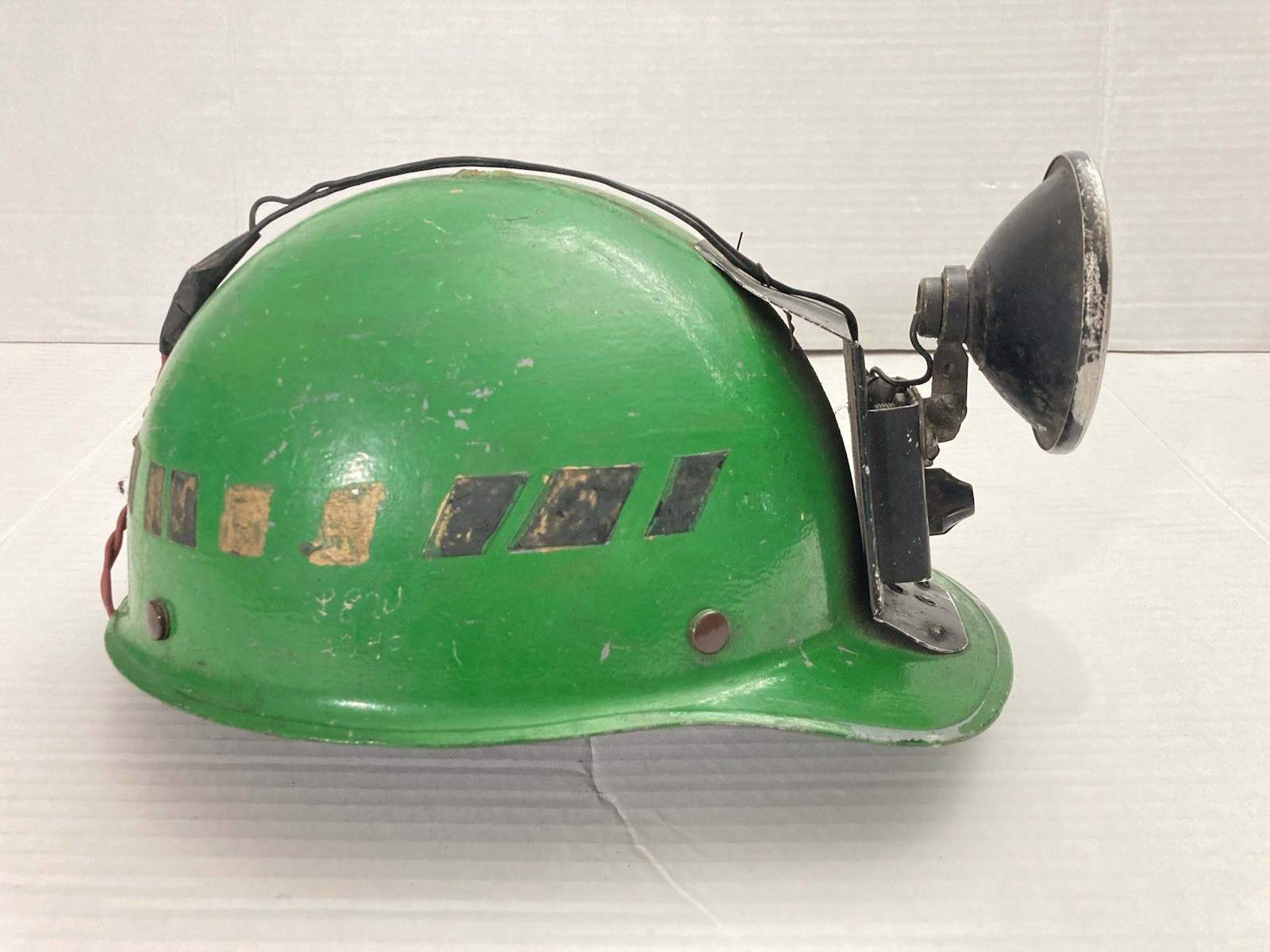 Vtg MSA Miners Aluminum Hard Hat Helmet Cap with Light Vtg MSA Miners Aluminum Hard Hat Helmet Cap with Light