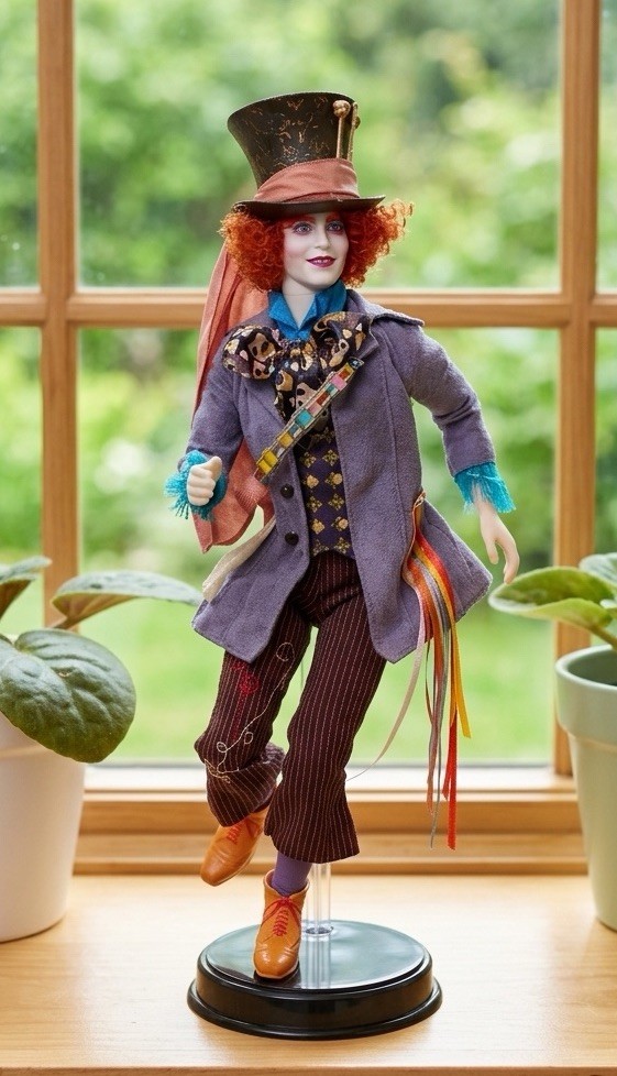 2010 Johnny Depp Mattel Barbie Collector Mad Hatter from Alice in Wonderland. 2010 Johnny Depp Mattel Barbie Collector Mad Hatter from Alice in Wonderland.