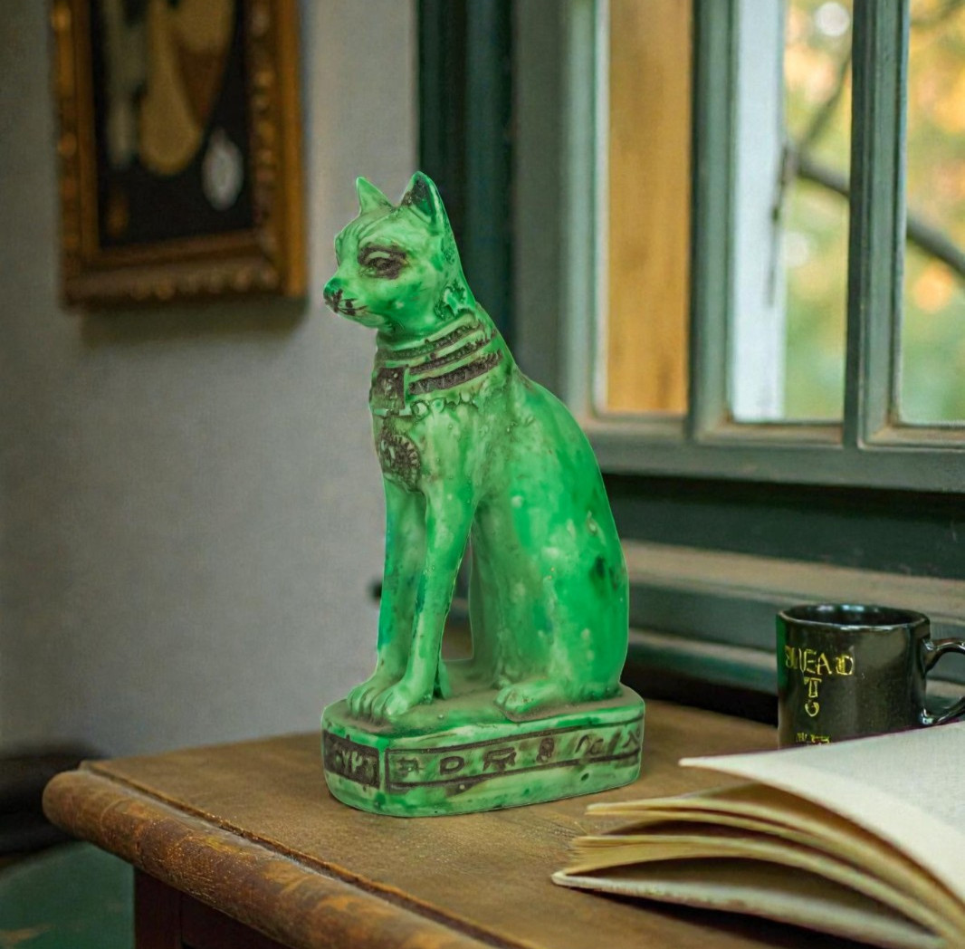 Egyptian Artifacts Unique Authentic Pharaonic Statue Of Egyptian Goddess Bastet
