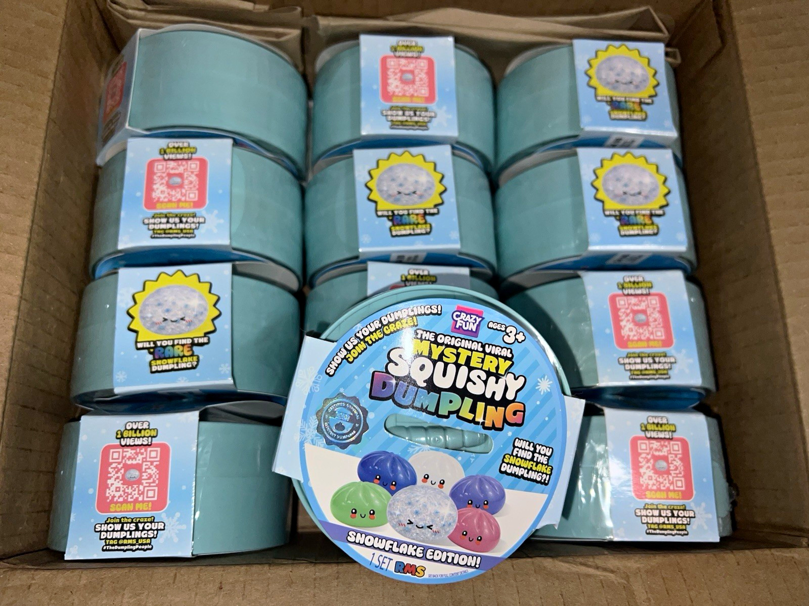 ❄️ RARE / EARLY RELEASE — RMS Snowflake Crunchy Mystery Dumpling ❄️🥟