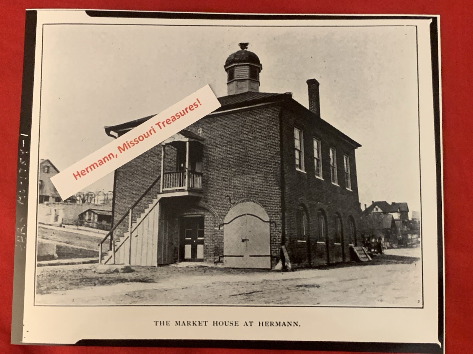 Hermann Missouri Photo Market House 1880s 8 x 10