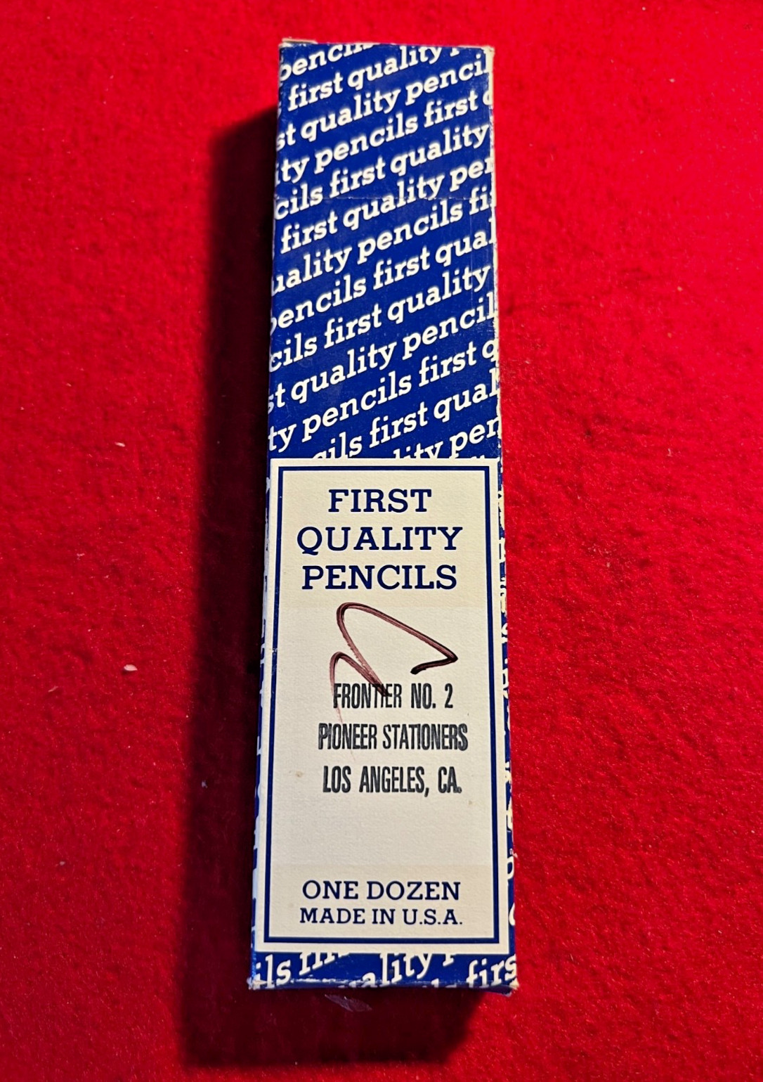 Rare Vintage Frontier First Quality No 2 Pencils 90500 QTY 9 unused USA