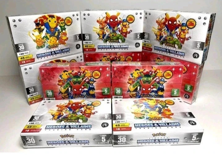 12 BOXES - 2025 BOX POKEMON COSPLAY 2 Heroes & Villains FE Trading Cards #3