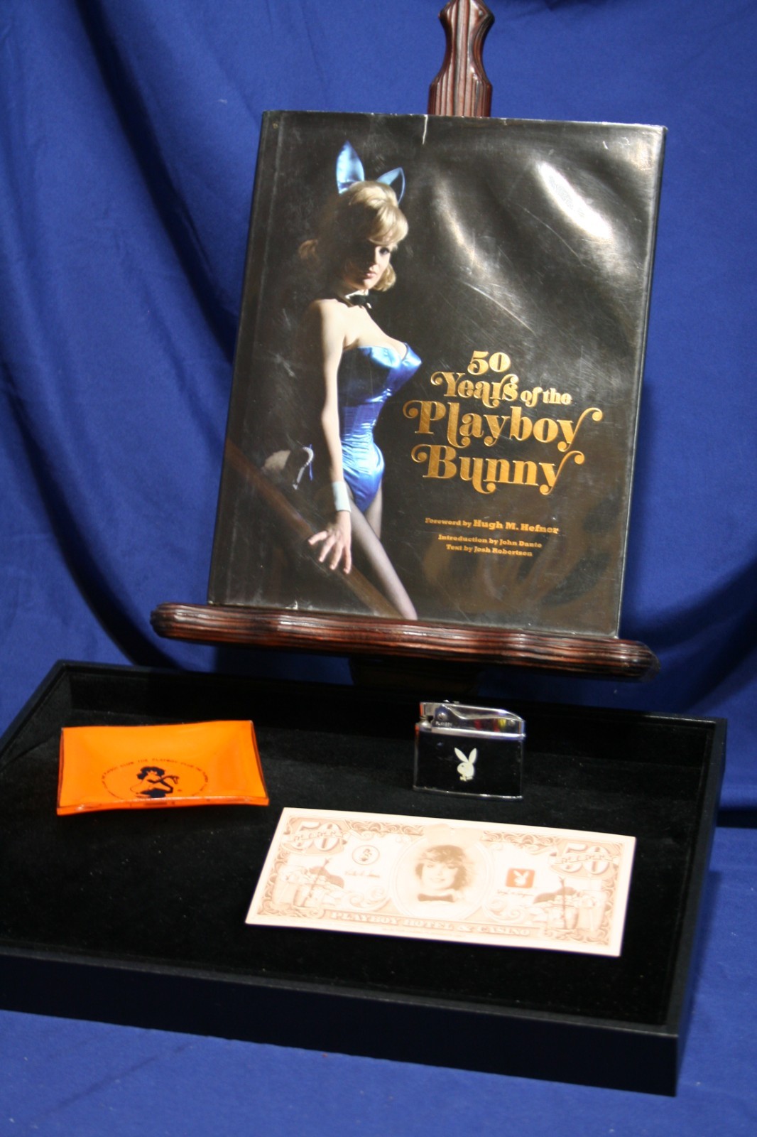Playboy Bunnies, Femlin ashtray, Playboy classic lighter, Playboy Money