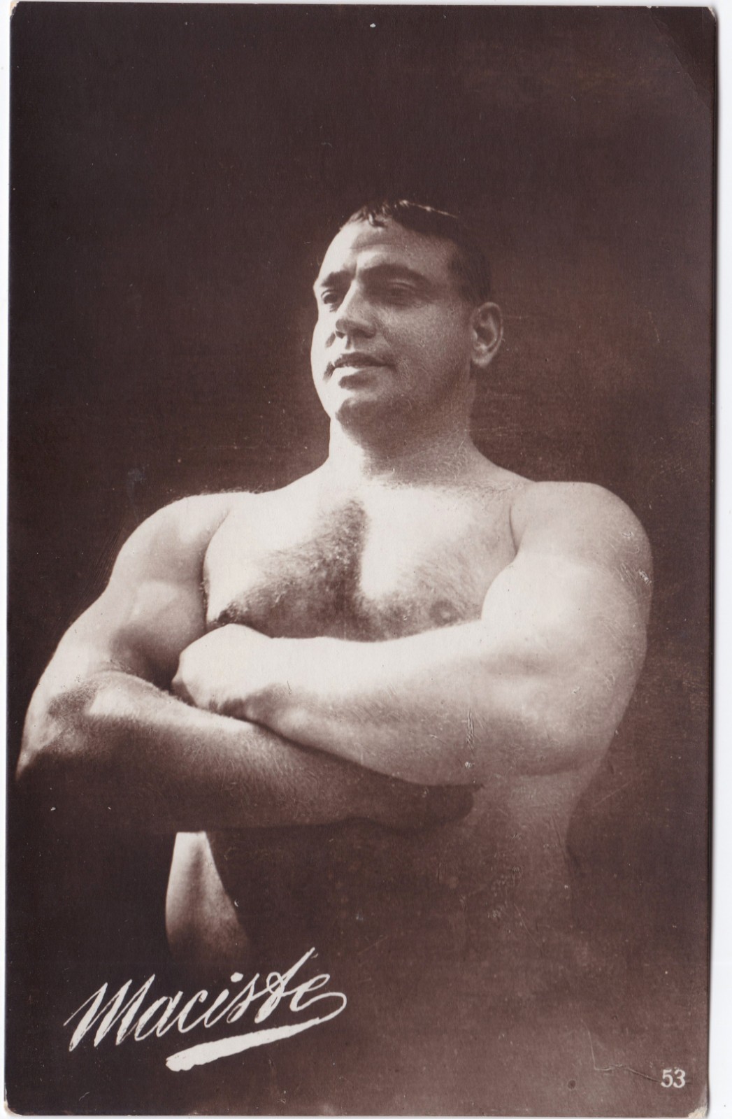 Vintage RPPC - Maciste (Bartolomeo Pagano) - Italian actor- Gay interest