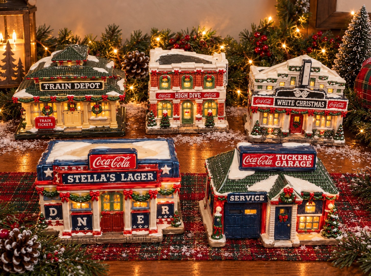 1995 Coca-Cola Christmas Village Collector's Set (vintage) Christmas décor retro 1995 Coca-Cola Christmas Village Collector's Set (vintage) Christmas décor retro